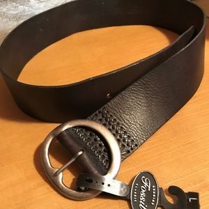 Fossil Black Leather Belt